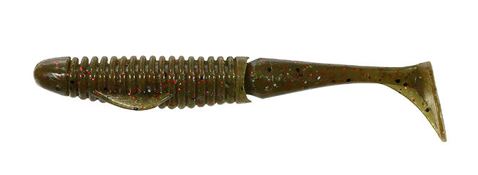 F018 Green Pumpkin Red Flake